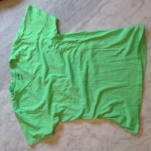 Lime green cotton tee adult S
